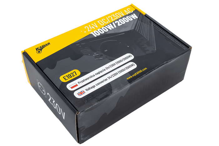 Spenningsomformer 24V/230V (1000/2000W) KAMAR E1927