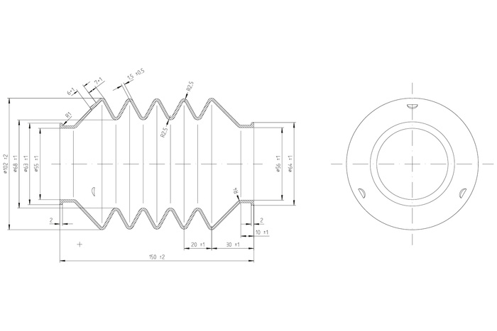 Gummibelg - KNOTT KF27-KF35 sikkerhetsgummi