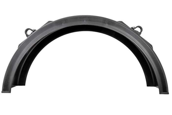 Skvettskjerm for tilhenger 19,5-22,5" DOMAR DK3075 hjulbue 1250/430 mm med monteringsbraketter