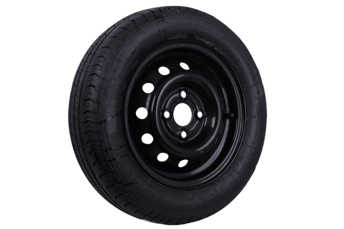 OUTLET Tilhengerhjul DEKK LINGLONG 155/70 R13 75N FELG UNITRAILER svart 4Jx13" 4x100 ET:30