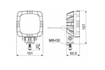 HORPOL ROCA LZD 2806 LED-frontlykt 2 funksjoner universal med holder
