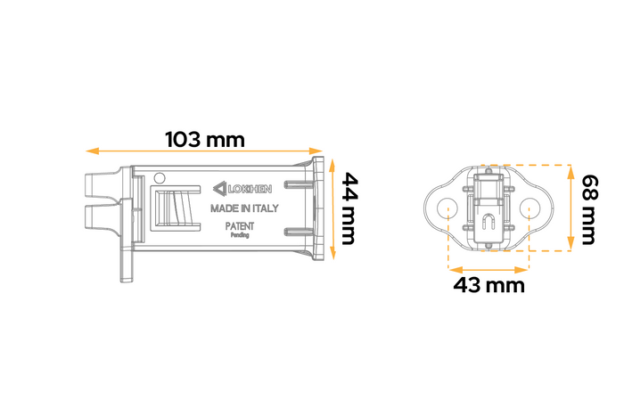 LOKHEN ORIGAMY 46 timers sammenleggbar hjulkloss: 190 mm / sett med håndtak