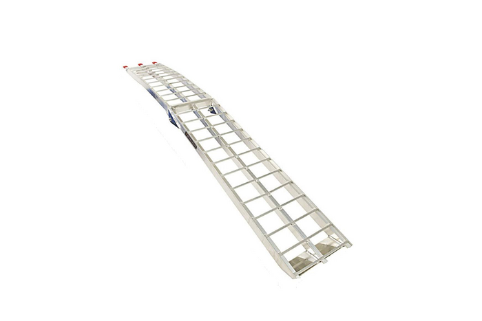 UNITRAILER ALR002 sammenleggbar rampe aluminiumsrampe for tilhenger 221 cm 340 kg med belte