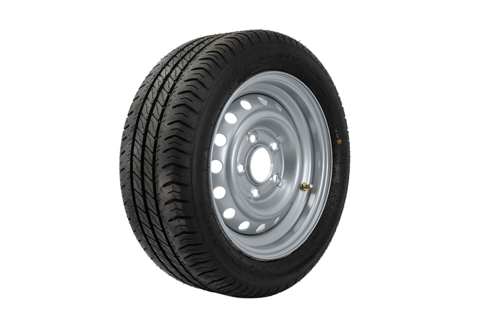 Forsterket hjul for tilhenger LINGLONG DEKK 195/50 R13C 104/101N UNITRAILER FELG 5,5Jx13"H2 5x112 ET:30