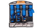 OUTLET Sett med fire UNITRAILER transportbelter med strammer 4m/25mm/0.68t blå