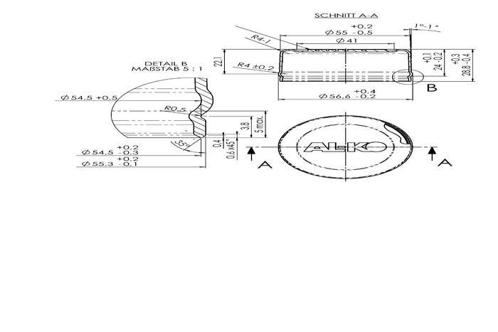 AL-KO 55mm navlagerdeksel for tilhenger