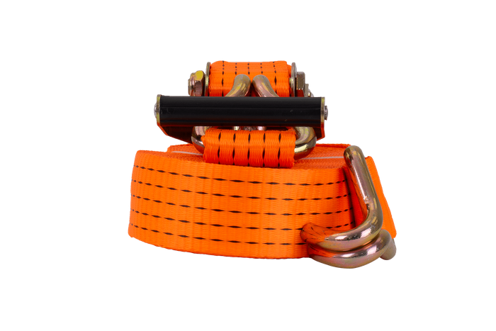 UNITRAILER 15m/50mm/5t oransje transportbånd med strammer