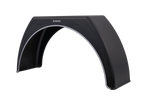 Tilhengerskjerm 15-17,5" DOMAR DK3112 flat hjulbue 950/280 mm med hvite detaljer