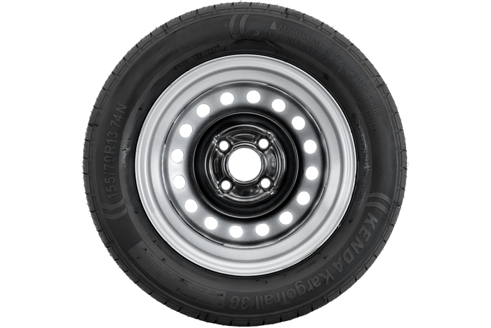 Tilhengerhjul DEKK KENDA 155/70 R13 74N KENDA FELG 4Jx13"H2 4x100 ET:30