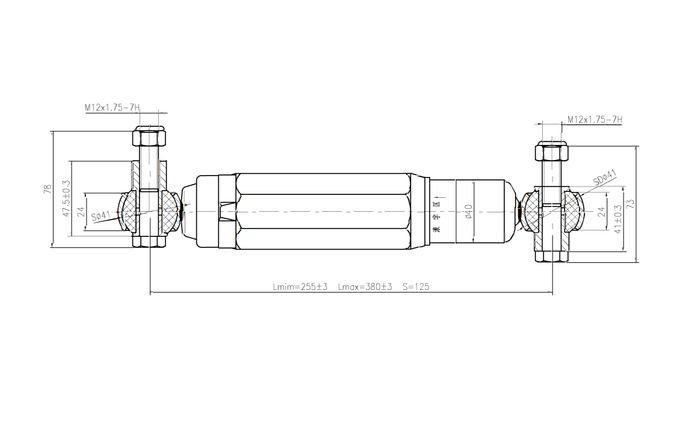 PIVEXIN støtdemper for tilhenger 1350-2700 kg