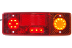 Baklykt WAŚ WE551DP 484 LED 4 funksjoner høyre