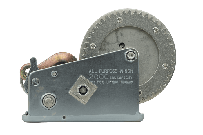 KNOTT 6X0017.008 manuell vinsj for 900 kg tilhenger med ståltau