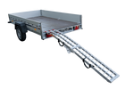 UNITRAILER ALR002 sammenleggbar rampe aluminiumsrampe for tilhenger 221 cm 340 kg med belte