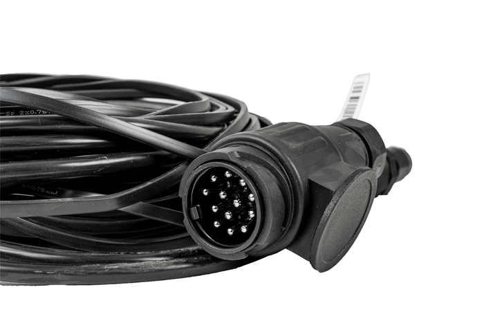 MANTES elektrisk installasjon tilhenger sele 8m 13 PIN PLUG BAJONET 2x 8 PIN