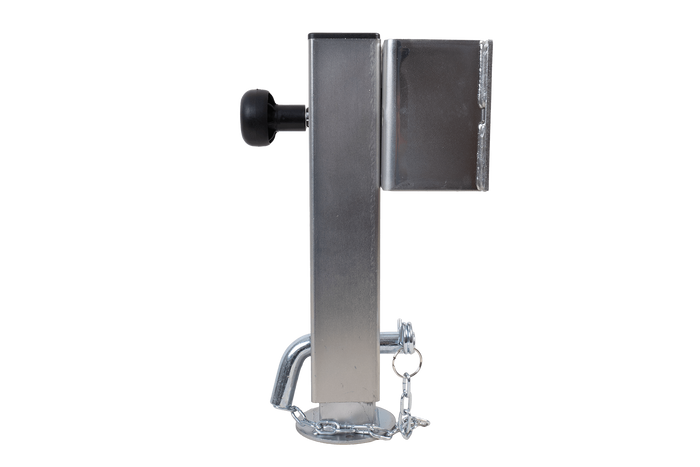 UNITRAILER JL1 uttrekkbar sveivstøtte for 1500 kg flatbed-tilhenger 346-576 mm