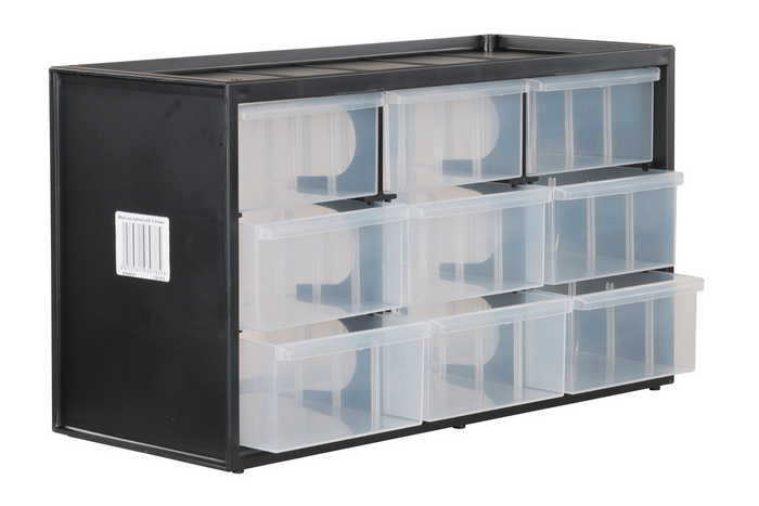 Verkstedorganisator med 9 skuffer STANLEY OPP-skap 365x210mm