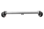 AL-KO COMPACT bremseaksel for tilhenger / bergingsbil 1350kg 1260mm 1630mm 4x100