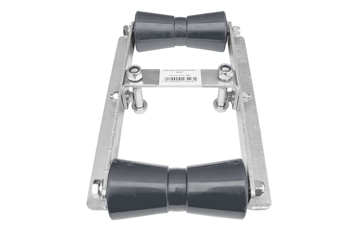 To-ruller grå vugge KRZ2 / 60 for båthenger