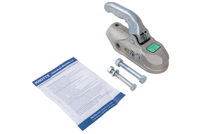 KNOTT K35-A kulekobling for 3500 kg tilhenger med 50 mm rørdrag, støpejern