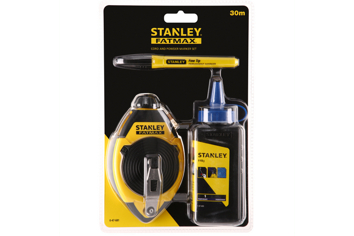 STANLEY FATMAX 0-47-681 merkesett snor + kritt + tusj