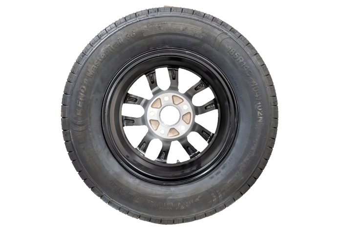 UTSALG Forsterket felg for tilhenger KENDA DEKK 185/80 R14C 104/102N KENDA ALU-FELG 5.5Jx14"H2 5x112 ET:30
