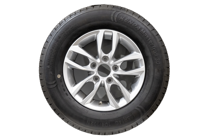UTSALG Forsterket felg for tilhenger KENDA DEKK 185/80 R14C 104/102N KENDA ALU-FELG 5.5Jx14&quot;H2 5x112 ET:30