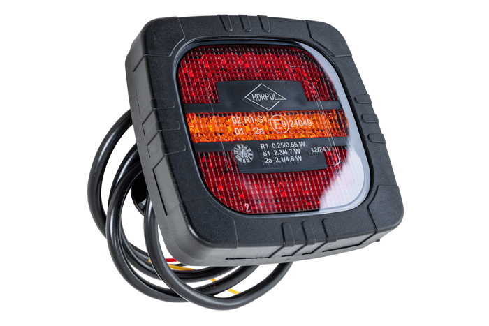 HORPOL ROCA LZD2800 LED-baklys 3 funksjoner universal