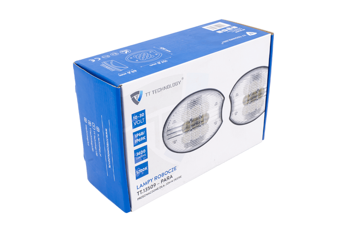 Komplett sett med LED-arbeidslysreflektor TT Technology TT.13509 9xLED 3600lm for John Deere