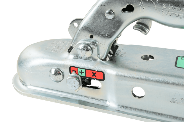 KNOTT KQ14-B kulekobling for 1400 kg tilhenger med 60 mm firkantet dragstang