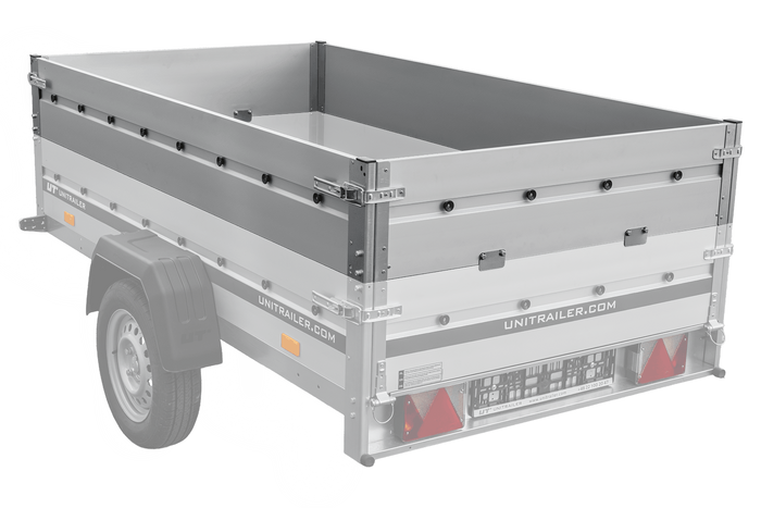 BIS aluminiumsider for UNITRAILER GARDEN 230 KIPP ALU tilhenger