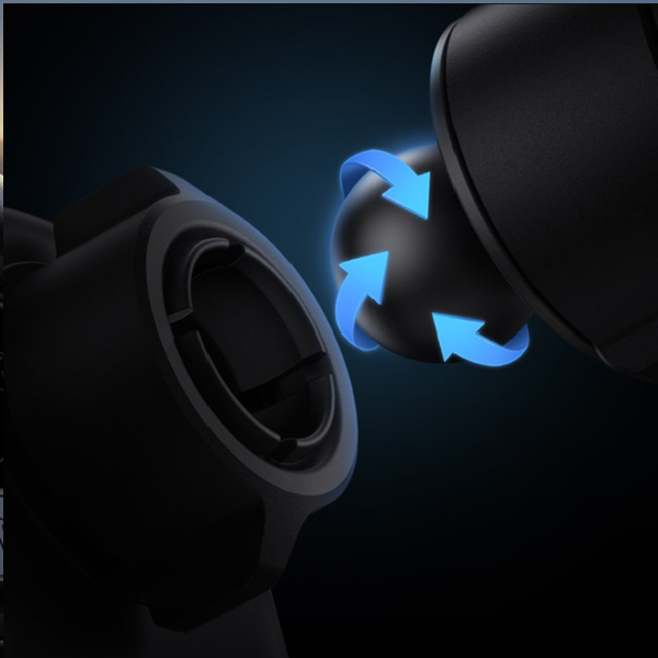 BASEUS Stabil gravitasjonsbasert mobilholder med Qi 15W trådløs lading for luftventilen