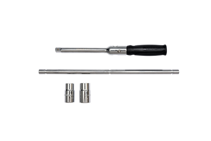 Sammenleggbar hjulnøkkel i etui YATO YT-08035 piper 17-23mm