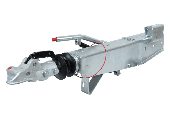 AL-KO 2.8VB1 påløpsanordning med AK351 tilhengerfeste for en 3500 kg tilhenger med firkantet drag