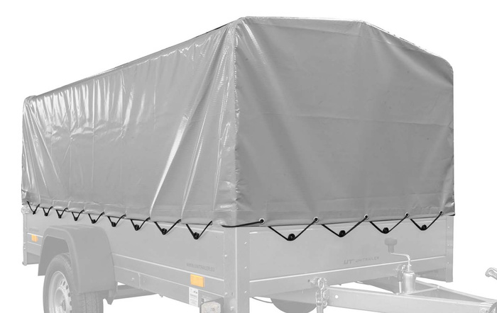 Deksel til rammen h-800 UNITRAILER presenning til henger 264x125cm GARDEN 264 KIPP og EXPERT PLUS 2612