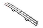 UNITRAILER ALR002 sammenleggbar rampe aluminiumsrampe for tilhenger 221 cm 340 kg med belte