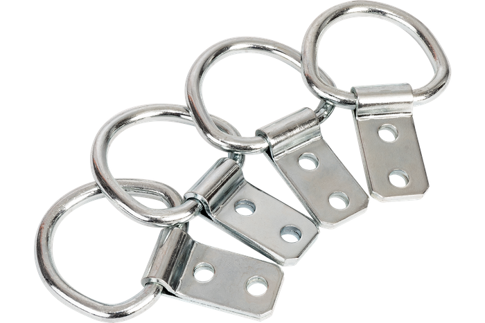 Sett: Fire gulvholdere for tilhenger, ZBF-50-1 Winterhoff lastefeste