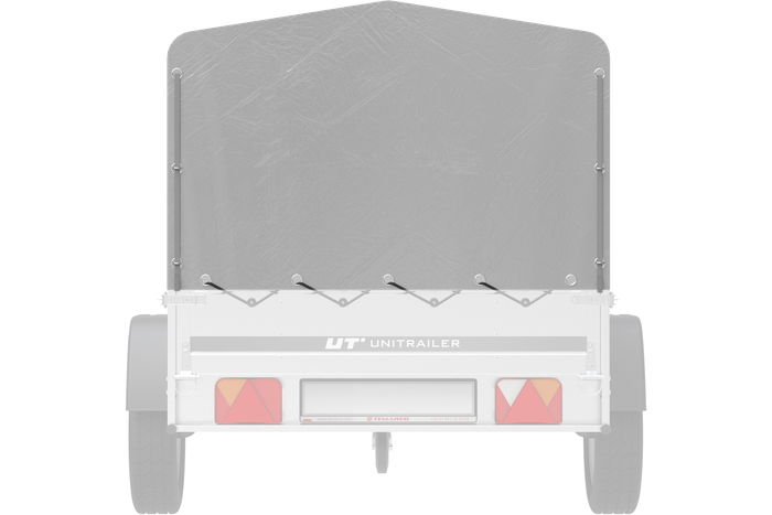 Rammedeksel h-800 UNITRAILER presenning for tilhenger 200x125cm GARDEN 201 KIPP