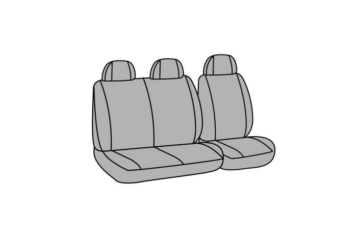 Sett med bilsetetrekk LAMPA Dots-1 svart/grå, for busser og varebiler