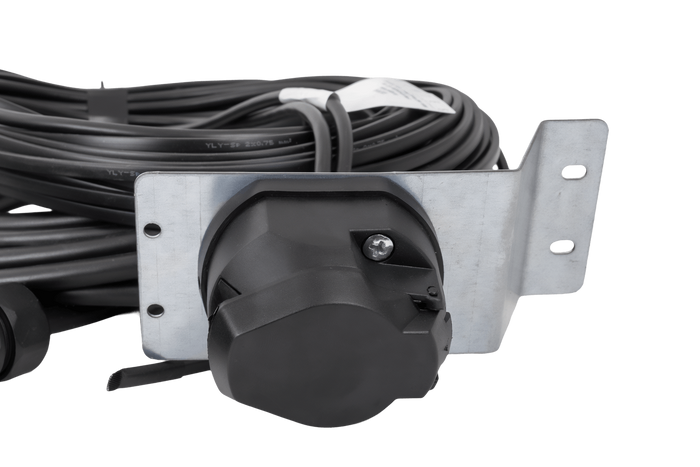 MANTES elektrisk installasjon, båthengerledningsnett 9,57m, 13PIN-plugg, 2x 5PIN-bajonetter