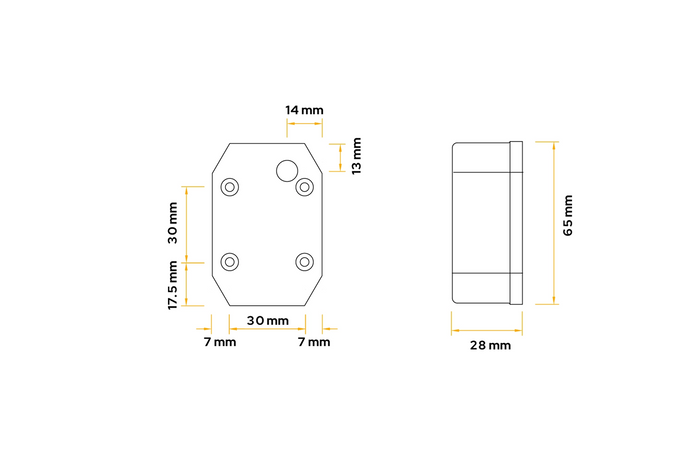 ASPÖCK FLEXIPOINT I markeringslampe universal oransje