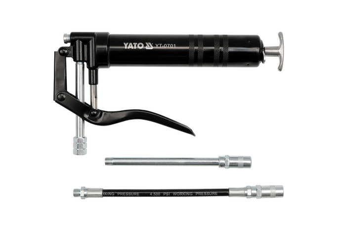 Manuell fettpresse for patroner og poser YATO YT-0701 med to dyser 120ml