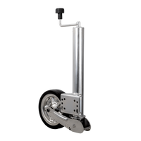 KNOTT ATK60 forsterket støttehjul med håndtak 350 kg 60 mm 785-1020 mm