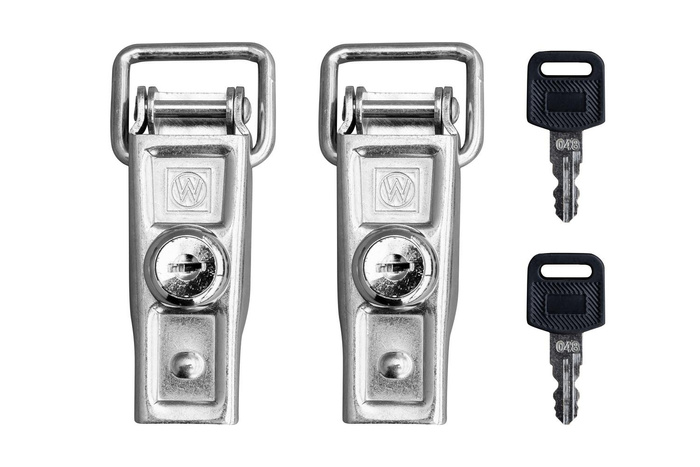 Sett med to WINTERHOFF BVS 60-1 tilhengerkroker for låsing av tilhengersiden med nøkkel