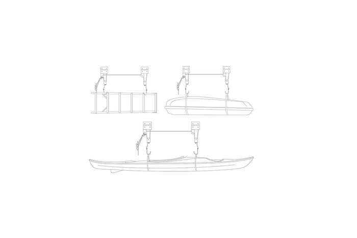 ProPlus 730915V01 takhenger sykkel- og kajakkstigeholder 57 kg