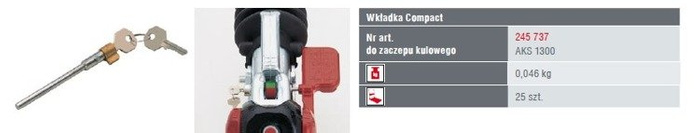 AL-KO låseinnsats for AKS 1300 striker