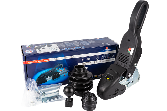 WINTERHOFF WS3000 kulefeste med stabilisator for en 3000 kg tilhenger med 35-50 mm rørdrag, støpejern