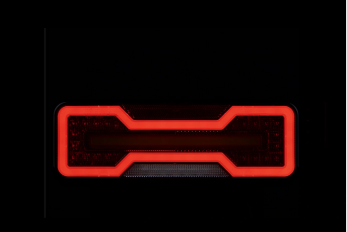 TruckLED L1871+L1872 LED NEON DYNAMISKE baklys, 0,35 m kabel, 6 funksjoner, venstre+høyre