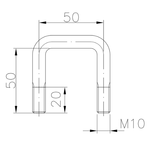 WINTERHOFF ZBF 20-PO firkantklemme type C M10 50/50