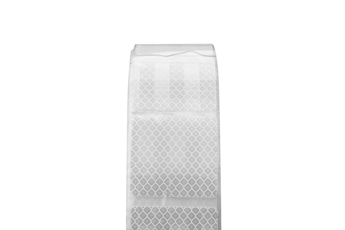Reflekterende hvit konturtape i segmenter - 1 meter