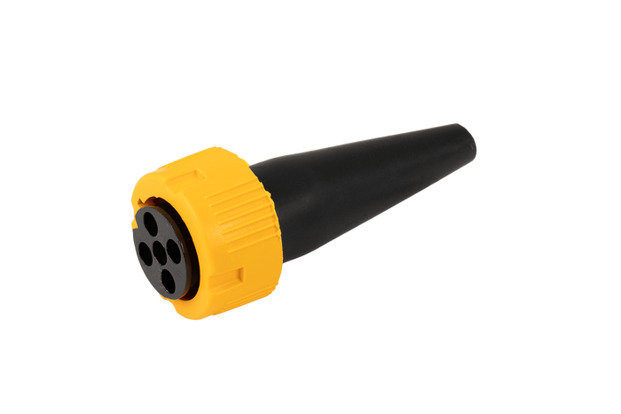 MANTES-kontakt for baklykter til tilhenger bajonett 5-PIN, gul, venstre